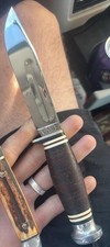 Ww2 1940’s Case XX Fixed Blade Hunting Knife 5in blade & original  Sheath picture