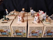 Lowell Davis Lot of 12 Small Figurines. - With Boxes - RFD America SEE PICTURES picture