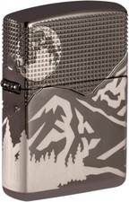 Zippo Armor Mountain Design Black Ice 49299 picture