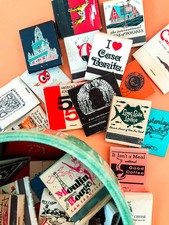 Groups of 15 RANDOM Vintage Matchbook Lots | Restaurants, Casinos, Art, Hotels picture