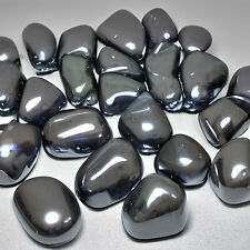 TUMBLED MAGNETIC HEMATITE * Shiny Large Size Iron Ore Mineral * 5-8 pcs / Lb. picture
