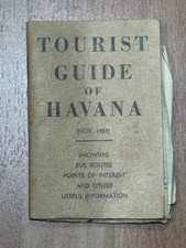 Vintage Cuban Tourist Commission Map of Greater Havana Cuba Travel Guide picture