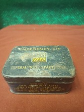 Vtg 1930s 40s GM General Motors Parts Emergency Empty Tin picture