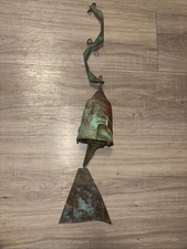 22” Paolo Soleri Cosanti Arcosanti Vintage Brutalist Cast Bronze Wind Bell Chime picture