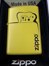 ZIPPO 2010 LIGHTER YELLOW MATTE  LIGHTER SEALED IN BOX H181 picture