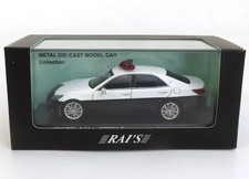 1/43 RAI'S Toyota Crown Athlete GRS214 Patrol Car White Black Diecast Model KS05 picture