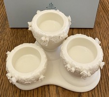 Partylite Rose Garden Urn White Tealight Candle Holder picture