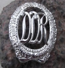 Antique Large Silver DTSB East German DDR Central Sports Laurels Pin Badge picture