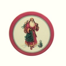 Vintage Hallmark Father Christmas Trivet Old world Santa Holiday decor hot plate picture