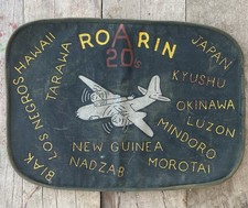WWII USAAF 312th Bomb Group Roarin’ 20’s A-20 Havoc Painted Flight Bag Art picture