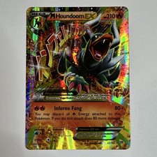 Pokemon TCG M Houndoom Ex 22/162 XY BREAKthrough Ultra Rare Holo LP/NM picture