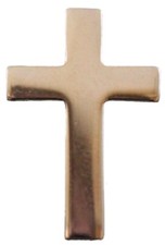 Gold Plated Christian Cross Lapel Pin picture