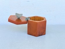 Rare VINTAGE BAKELITE ASHTRAY Holder Smoking Stand Box picture