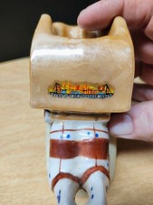 Vintage 1934 Century Of Progress Chicago Worlds Fair Horse And Carriage Ceramic  picture