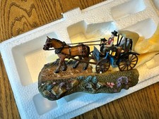 Hawthorne Village: Thomas Kinkade: “Old Village Carriage” NEW picture