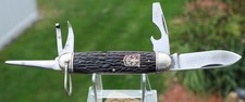 BEAUTIFUL CLEAN VINTAGE LF&C UNIVERSAL BOY SCOUT FOLDING POCKET KNIFE picture