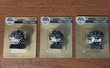 Commemorative Times Square 2000 Party Candle 3 pack by Contempo Colours picture