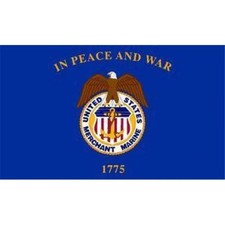 Annin Flagmakers 903 Merchant Marine Flag Nyl-Glo-3 ft.x5 ft. picture