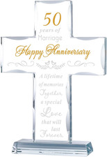 50th Wedding Anniversary Cross Gifts for Couple, 50 Year Anniversary picture