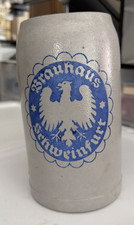 Brauhaus Schweinfurt German Beer Stein Eagle Crest Breweriana Germany picture