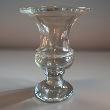 Vintage Medici Shaped Glass Vase, 9” picture
