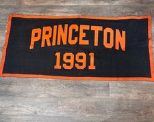 Vintage Princeton University Tigers Wool Felt Banner Class of 1991 Large 30x67 picture