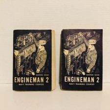 Engineman 2 Navy Training Courses Navpers 10540 Lot Of (2) Good Condition picture