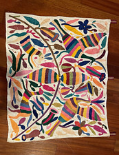 Mexican Embroidered Textile Otami wall art picture