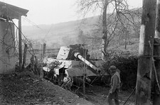 WW2 WWII Photo World War Two / Battle of Bulge Scene December 1944 German Tiger picture