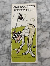 Vintage 1960s Old Golfers Lose Their Balls Humorous Greeting Card picture