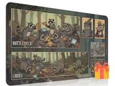 Racoon Trash Playmat MTG Zoned Rubber Printed Cartoon TCG Commander Magic 60x30 picture