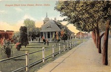 J16/ Boise Idaho Postcard c1910 Oregon Short Line Railroad Depot 202 picture