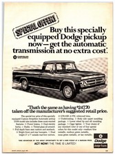 Vintage 1971 Dodge D100 Pickup Truck Original Print Ad (8in x 11) Advertisement picture