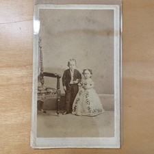 1860s CDV Photo Commodore Foote and The Fairy Queen 