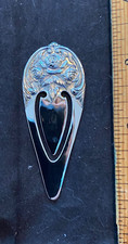 VINTAGE KIRK REPOUSSE  STERLING SILVER    PAGE CLIP BOOK MARK       2 AV. picture
