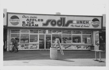 SEASIDE HEIGHTS New Jersey RPPC - SODL'S LUNCH - PEPSI COLA / ICE CREAM WAFFLES picture