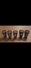 GERMAN Crests Coat of Arms Berlin Wien SET OF 5 SIL PLATE shot glasses  picture