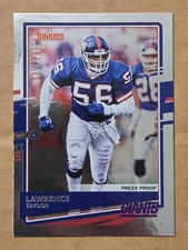 2020 DONRUSS  LAWRENCE TAYLOR SILVER PRESS PROOF #25/100 FOOTBALL CARD picture