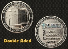 2021 St Mary's Medical Center Service Excellence Award Challenge Coin 4#G picture