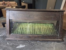 VTG 1920s Parlette Fountain Pen Countertop Wood Display Case Anderson Showcase picture