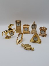 Vintage Miniature Quartz Clocks X 8 Joblot Novelty Collectable picture