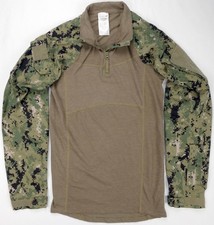 New Balance FR Combat Shirt Medium Long US Navy NWU Type III AOR2 Woodland SWCC picture