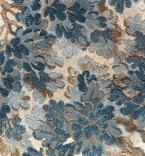COWTAN AND TOUT Walden delft nature foliage  linen cotton polyester remnant new picture