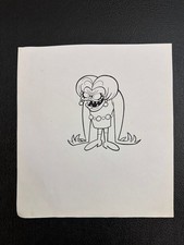1999 Weird-Ohs Original Character Model Sheet Animation Ink Drawing Mama-B picture