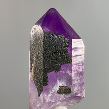 Rare Grape Jelly Tantric Twin Brandberg Amethyst Crystal w Glitter Hematite picture