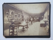 c1890s antique PACH BROS new york ART GALLERY PORCELAIN antiques interior PHOTO picture
