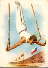 Mint Olympic Games Czechoslovak  Athletes Committee Artist Picture Postcard picture