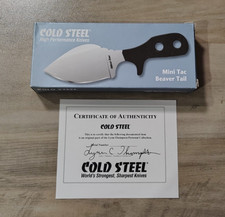 NEW IN BOX Cold Steel Mini Tac Beaver Tail DISCONTINUED with COA picture