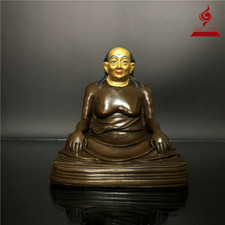 6'' Tibet Dilgo Khyentse Rinpoche Copper Statue 15cm Tall picture
