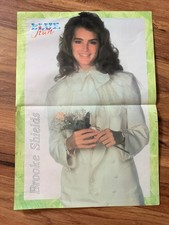 Brooke Shields Vintage Turkish Blue Jean Magazine Poster Rare Hollywood picture